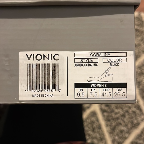 Vionic Womens Aruba Coralina Black Espadrilles Size 9.5 Medium - Picture 5 of 5